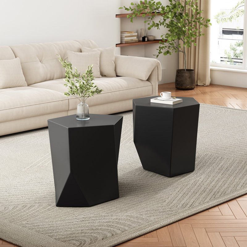 Dakota Fields GEOMETRIC MGO SIDE TABLE | Wayfair